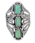 Southwest Silver And Turquoise Ring Size 6-3/4 VX62383